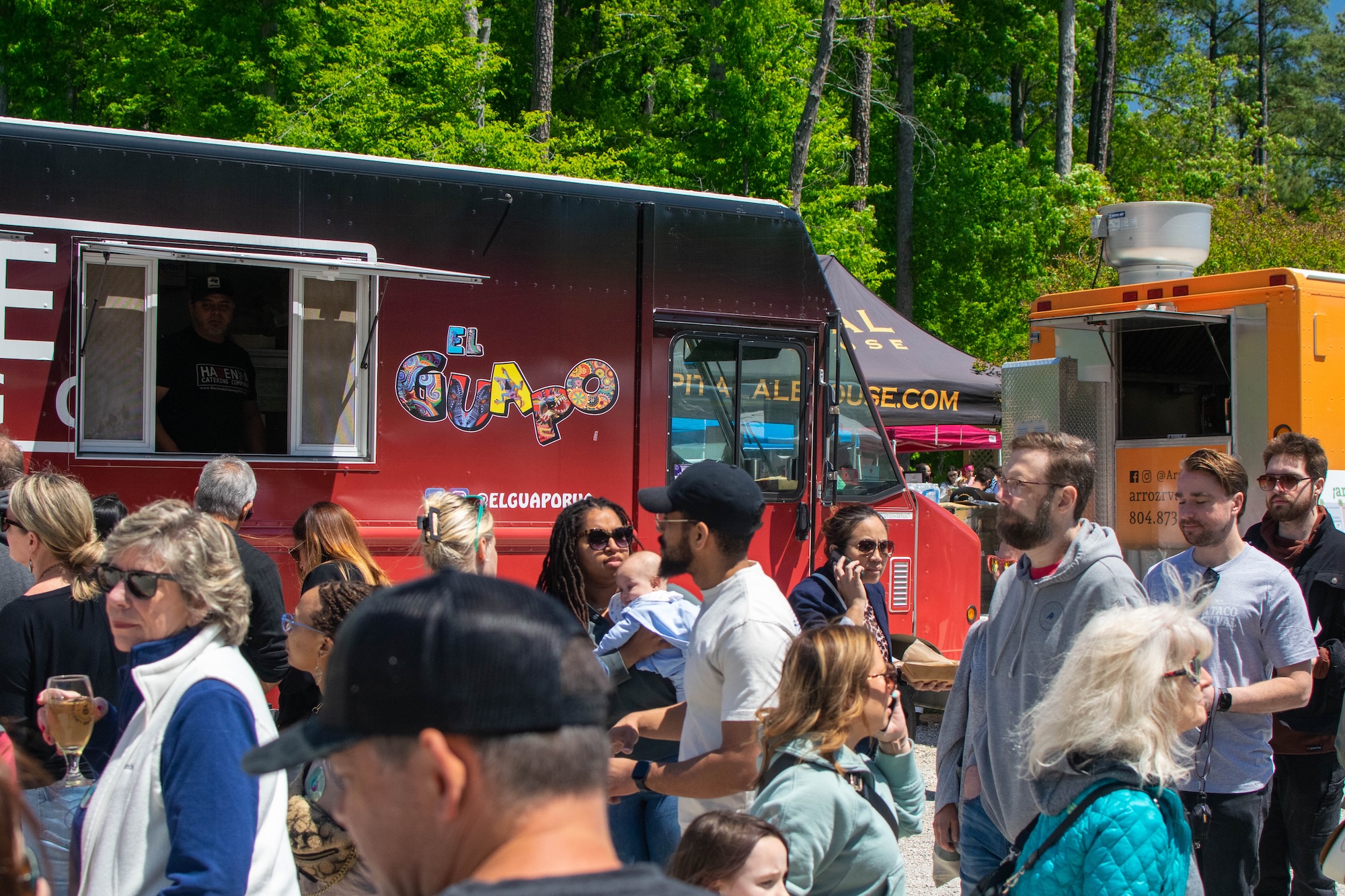 RVA Taco Festival 2026 - Crowd gathered in front of the El Guapo food truck